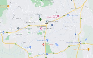 Pécs vizsgaútvonalak